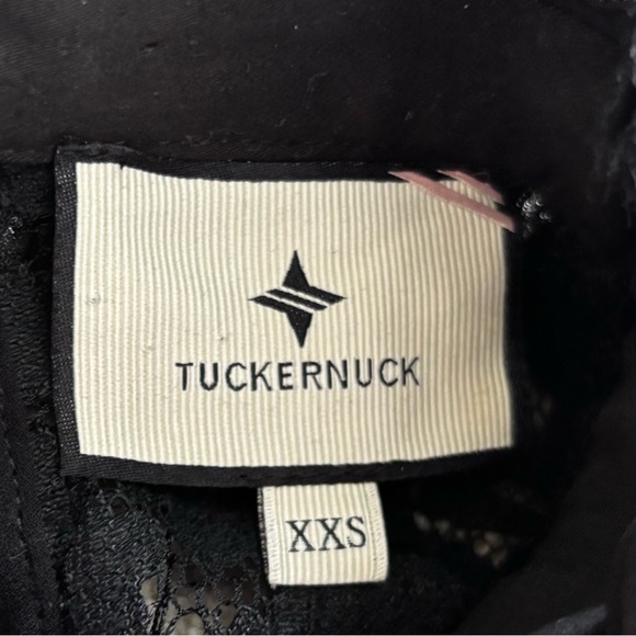 TUCKERNUCK MYLA Elegant Black Lace Women's Top Size XXS Chic Modern Feminine - Picture 5 of 9